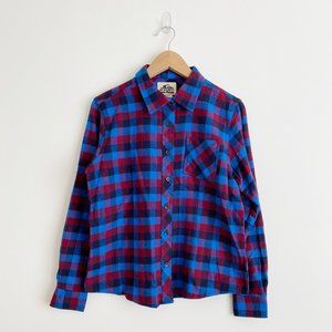 Old Mill, NWOT, Ladies Flannel Shirt, Blue/Red Size Small